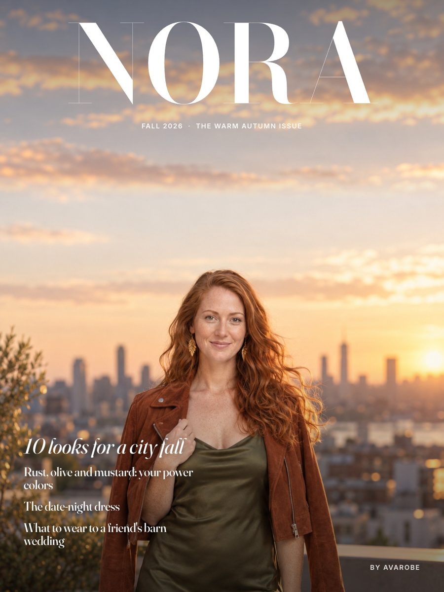 A personal magazine cover: Nora, the Warm Autumn issue