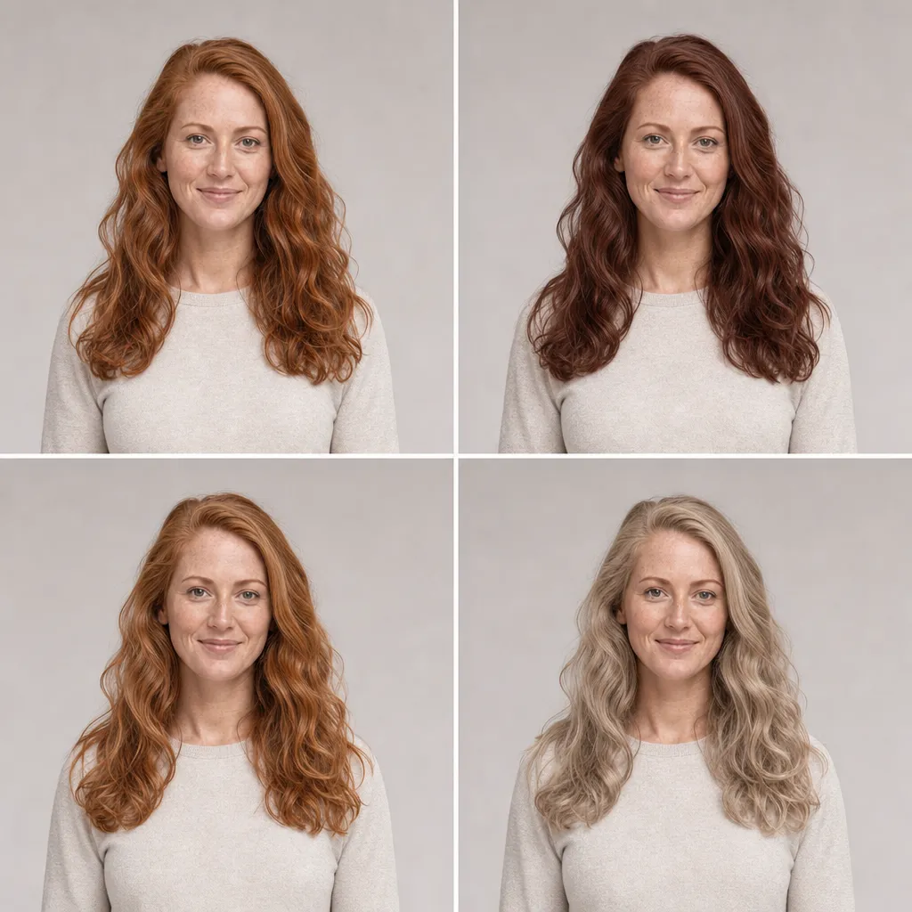 Haircuts compared on the same face