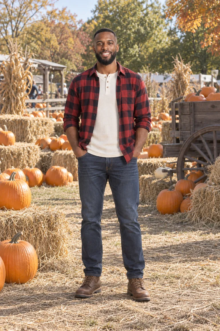 Huerto de calabazas, de los Edits de esta semana, en un modelo ficticio de Avarobe