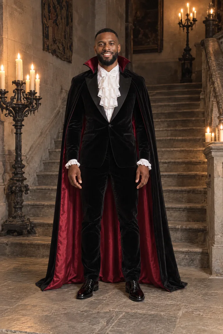 Conde vampiro, de los Edits de esta semana, en un modelo ficticio de Avarobe